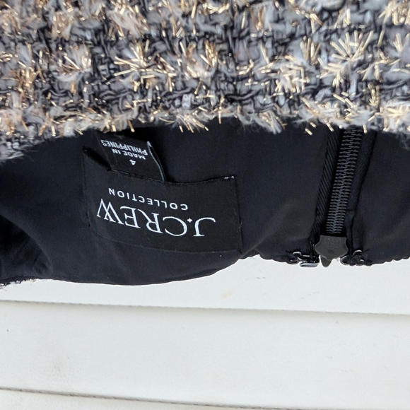 Women's J.Crew Collection 4 Tinsel Tweed Shift Dress Cocktail Formal Business - Picture 8 of 9